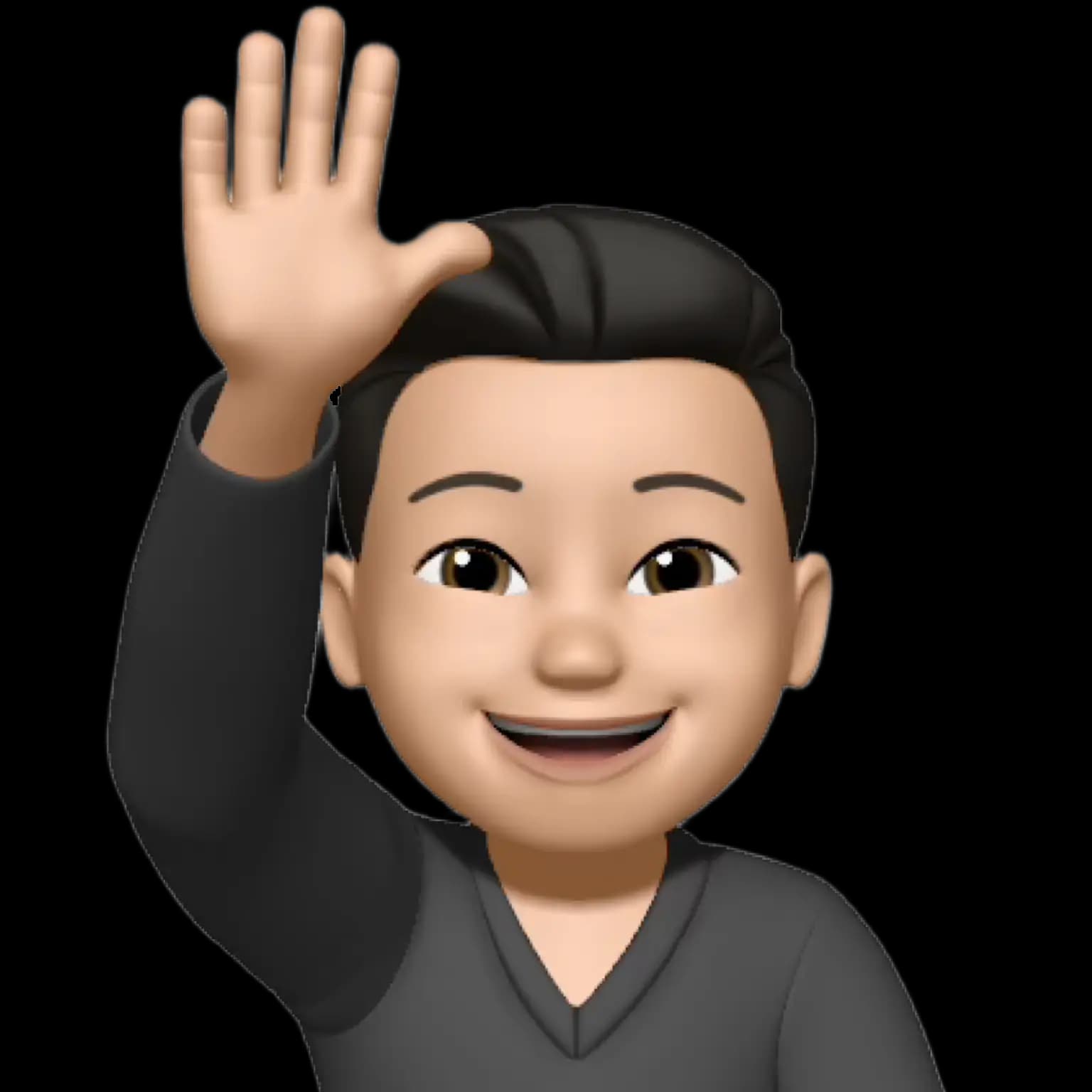 Monis says Hello with his hand!